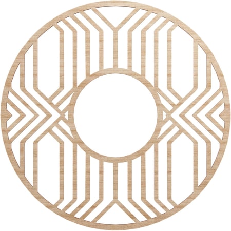 Ekena Millwork Empire Wood Fretwork Pierced Ceiling Medallion, Alder, 24"OD x 8 3/4"ID x 1/4"T CMWP24X24X0250EPAL